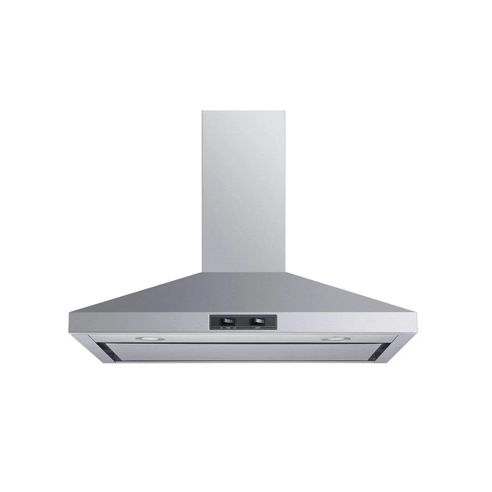 Winflo 30 in. Convertible Wall Mount Range Hood in Stainless Steel with Mesh Filter and Stainless Steel PANEL, Silver