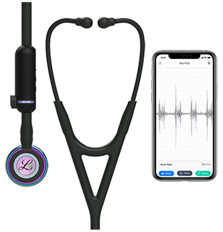 3M Littmann Core Digital Stethoscope - Black / Rainbow