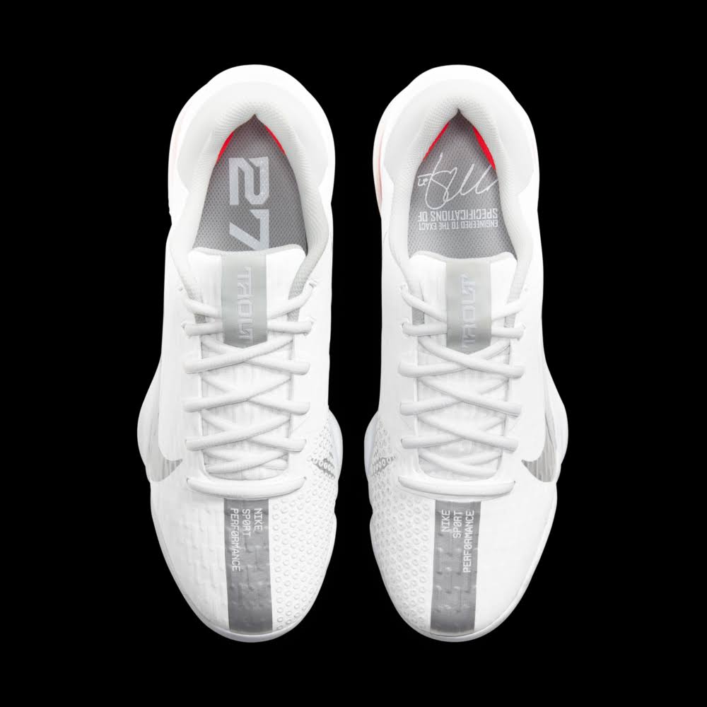 Nike Men's Force Zoom Trout 7 Pro Metal Baseball Cleats, White