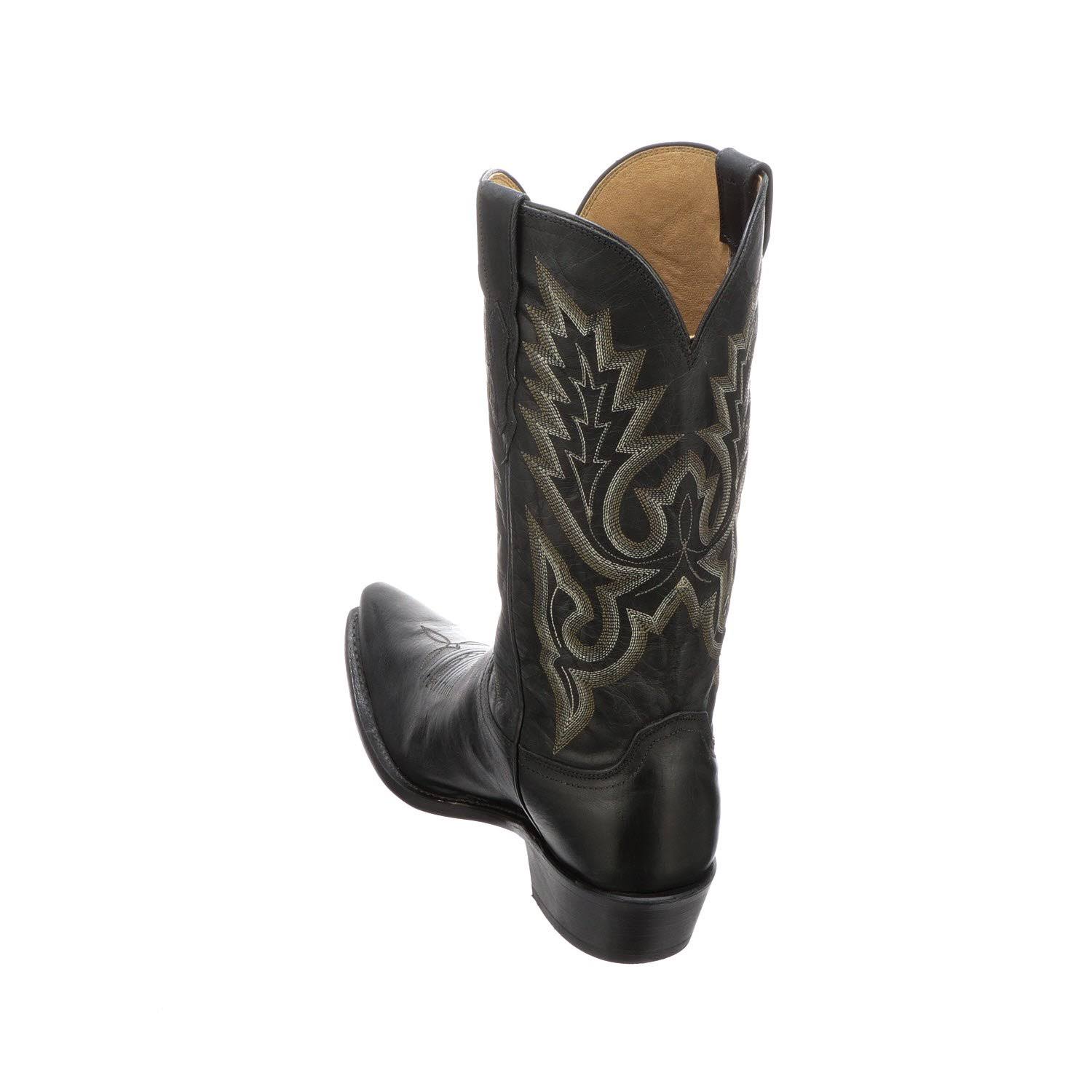 Lucchese Western Boots Men Madras Goat Snip Toe M1007.S54 Black