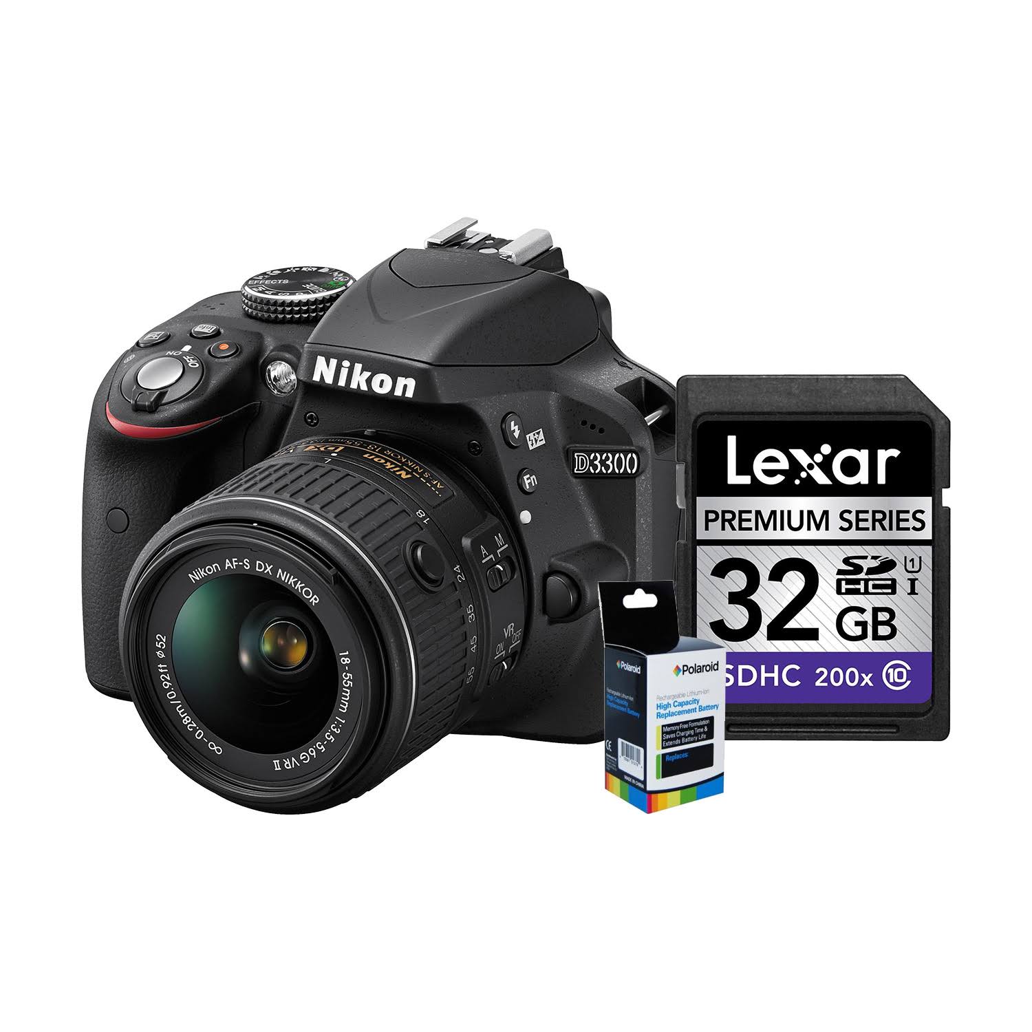 Nikon D3300 Dslr Camera with 18-55mm Lens (Black)