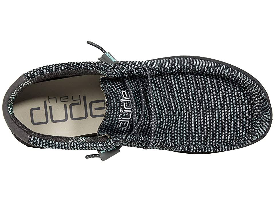 Hey Dude Wally Sox Men's Shoes Asphalt/Azur : 8 M