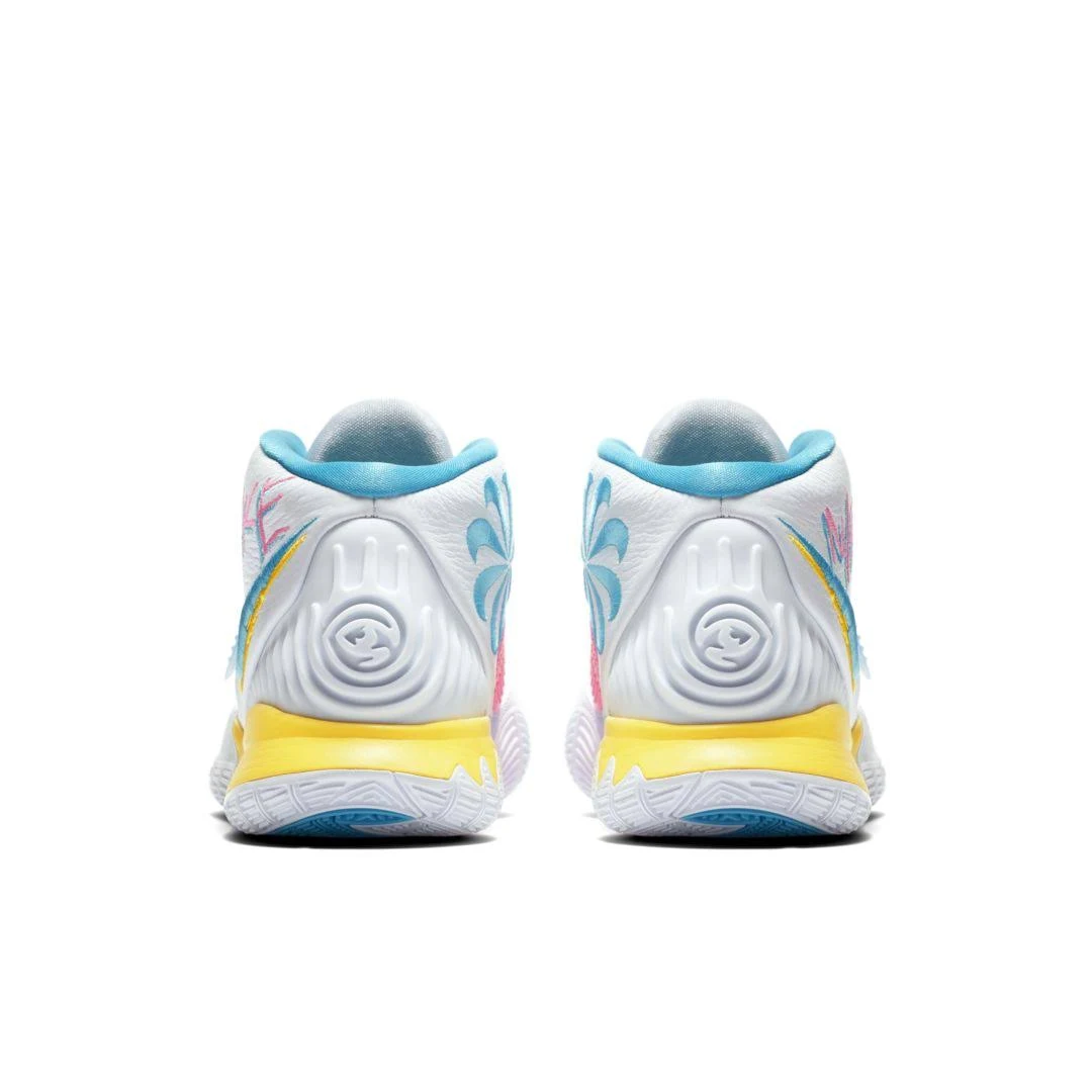 Nike Kyrie 6 Basketball Shoes in White, Size: 4.5 | BQ4630-101