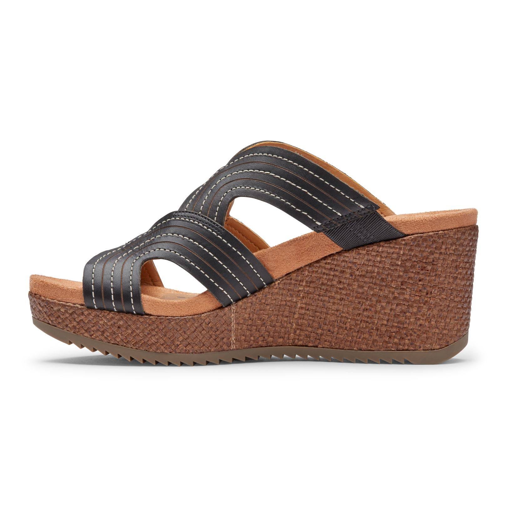 Vionic Malorie Wedge Sandal - Women's - Black