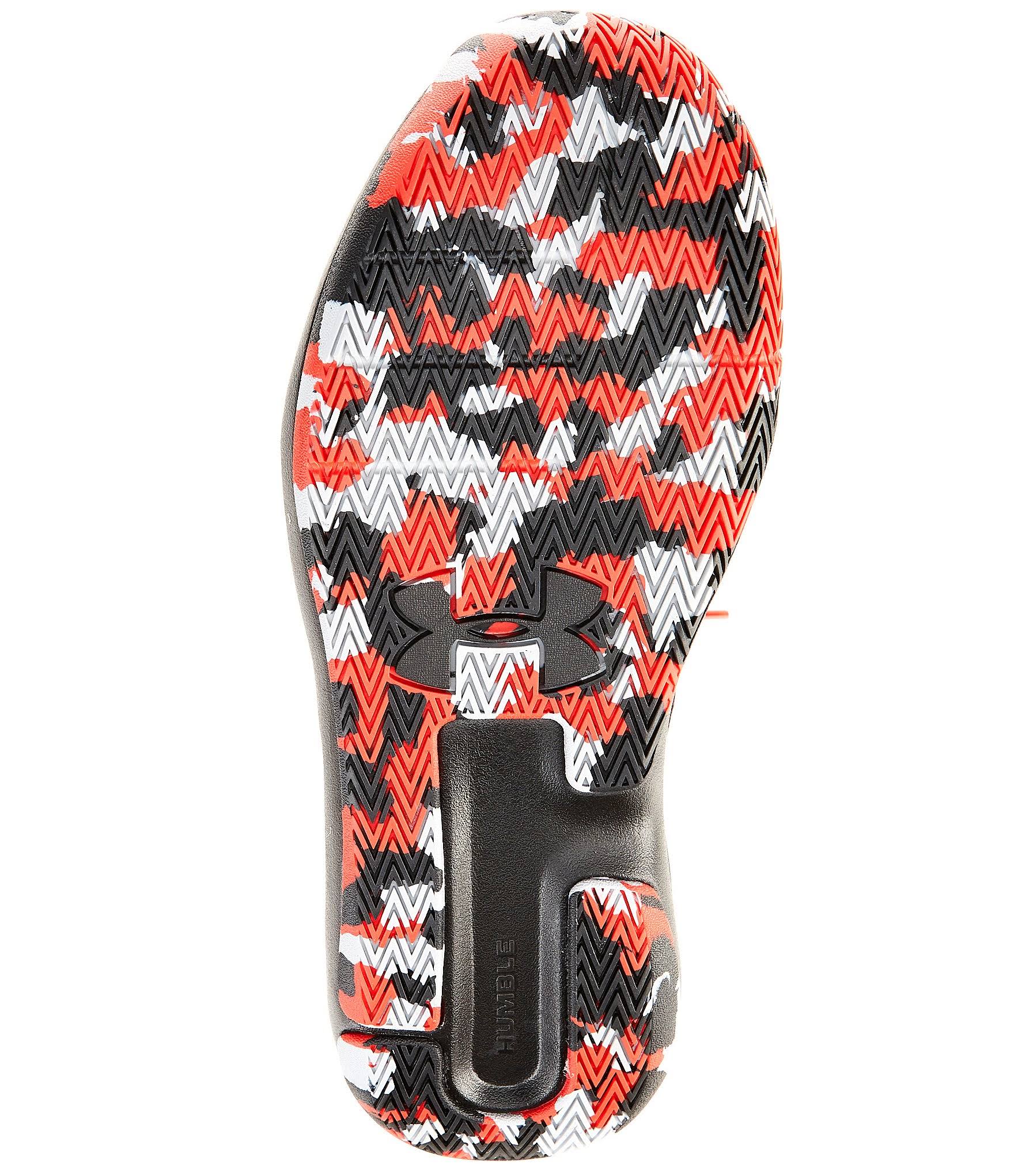 Under Armour Men's Lockdown 5 Basketball Shoes Versa Red 10