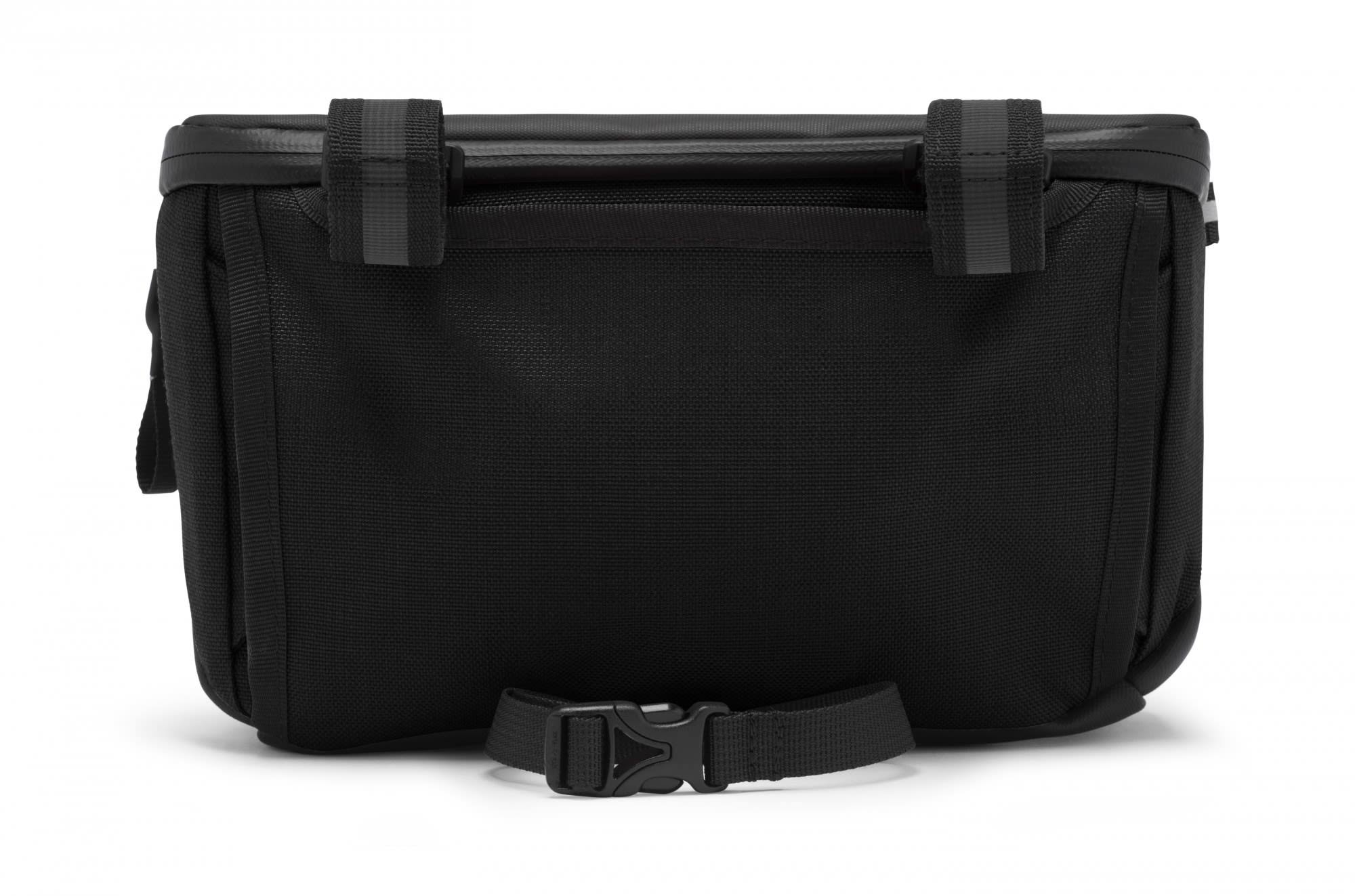 Chrome Helix Handlebar Bag - Black