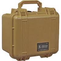 Pelican 1300 Case with Foam Insert - Desert Tan