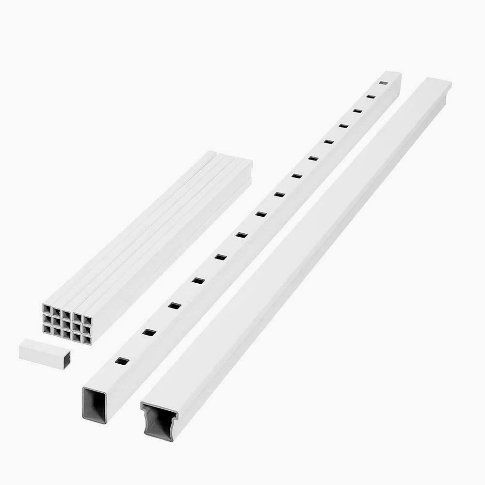 Fiberon Armorguard Enclave 70 in. White Composite Rail Kit