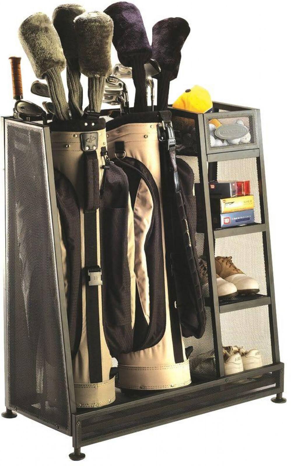 Suncast 2 Bag Golf Organizer, Black