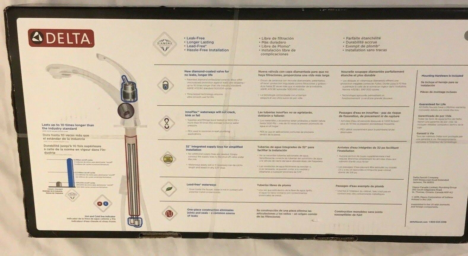 Delta Montauk Single-Handle Pull-Out Sprayer Kitchen Faucet with Soap Dispenser