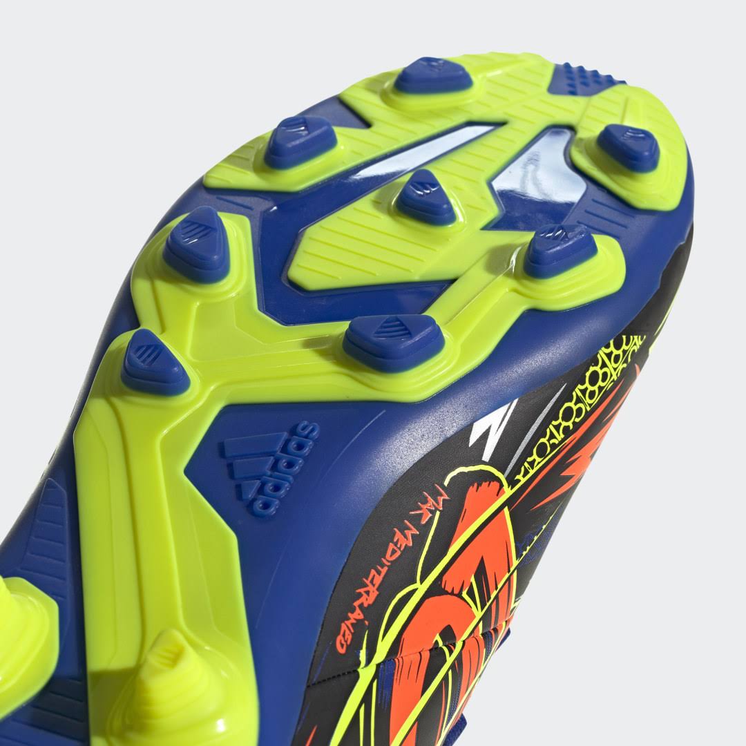 Adidas Kids& Nemeziz Messi 19.4 FxG Soccer Cleats, Blue