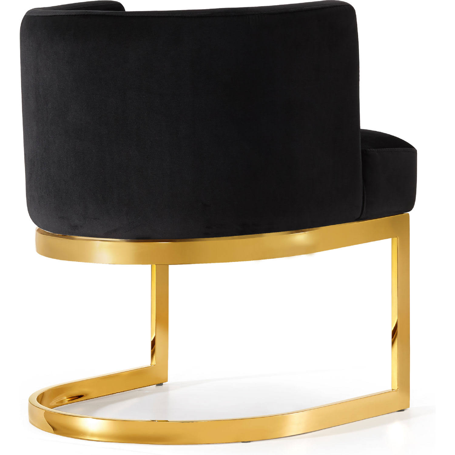 Meridian Furniture Inc Gianna Velvet Dining Chair, Black