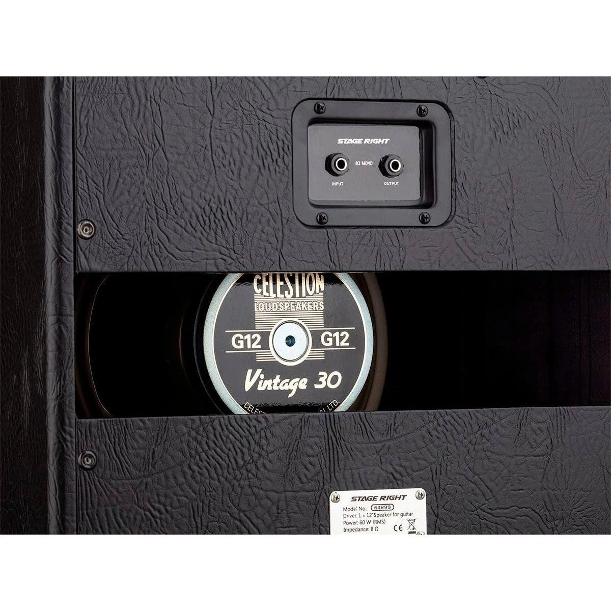 Monoprice 1x12 Guitar Speaker Cabinet with Celestion Vintage 30 - Stage Right