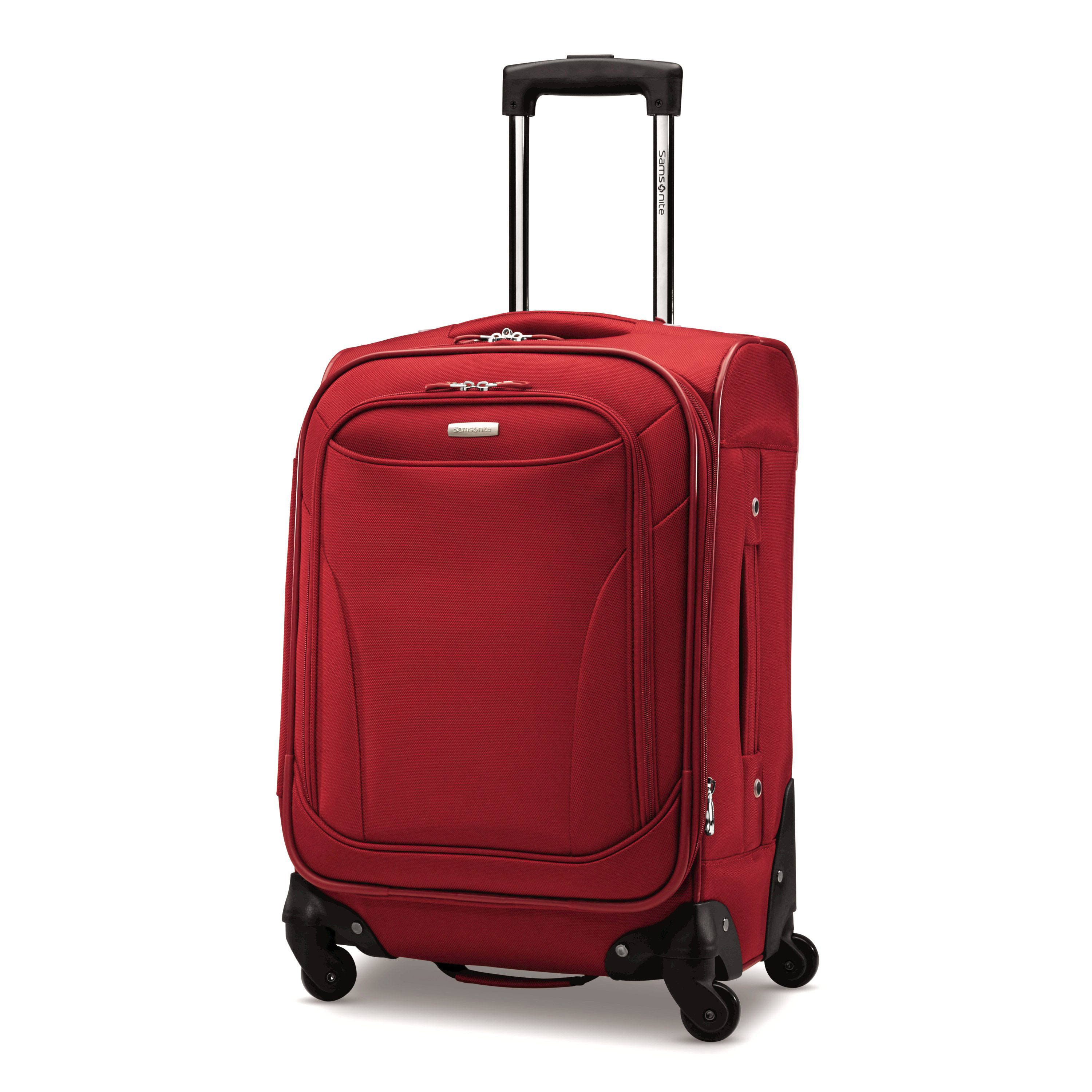 Samsonite Bartlett 20& Expandable Softside Carry-On Spinner Luggage, Red