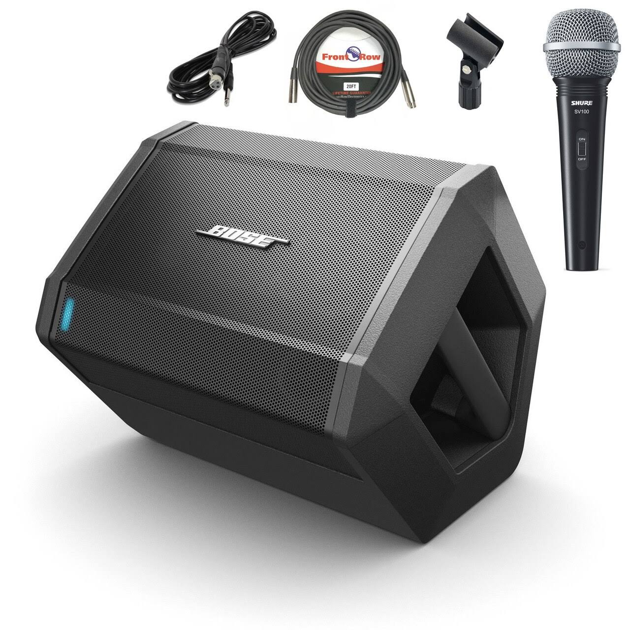 Bose S1 Pro Multi-Position PA System w/ Shure SV100-WA Mic u0026 XLR Cable 20 ft