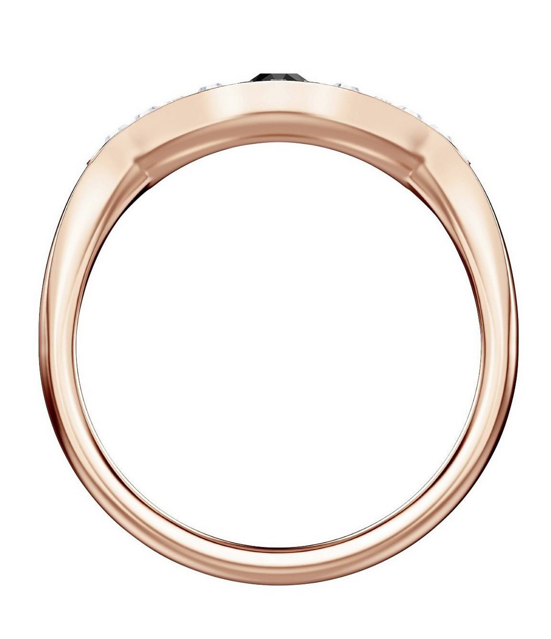 Swarovski Symbolic Evil Eye Ring, Rose Gold Plated, Size 6