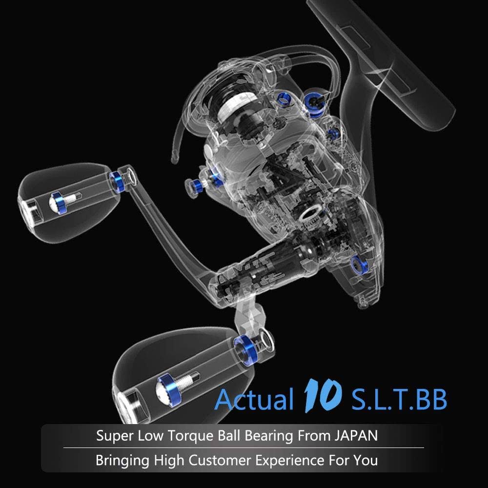 Cadence CS8 Spinning Reel Ultralight Fast Speed Premium Magnesium Frame Fishing Reel with 10 Low Torque Bearings Super Smooth Po