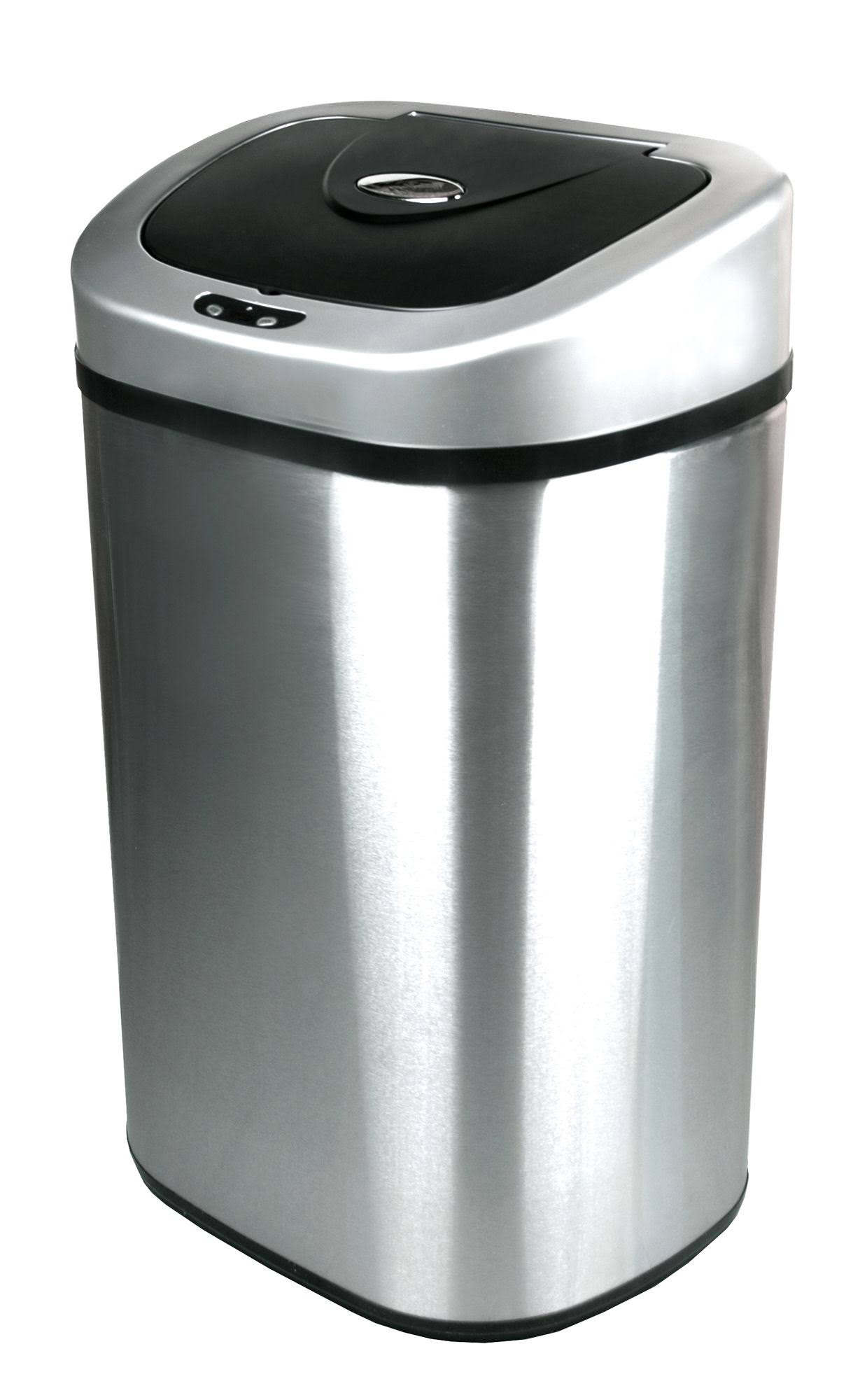 Nine Stars 21.1 Gallon Stainless Steel Motion Sensor Trash Can, Silver