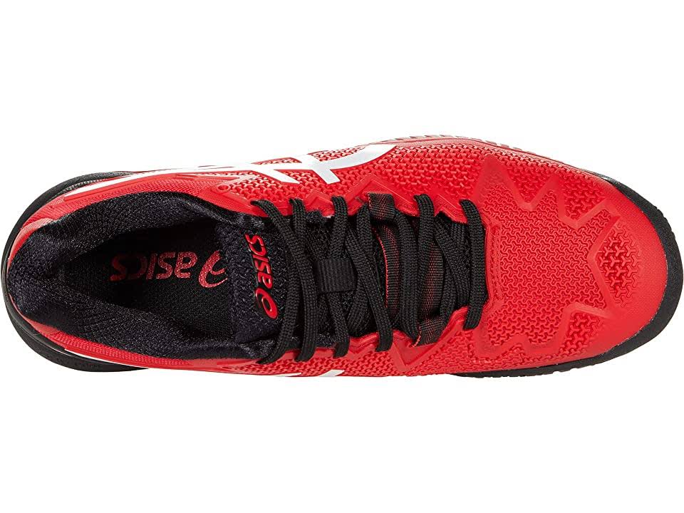 Asics Men's GEL-Resolution 8 Tennis Shoe (Electric Red/White)