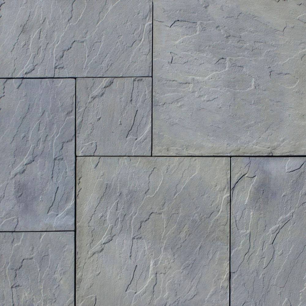 Nantucket Pavers Patio-on-a-Pallet 120 in. x 120 in. x 1.5 in. Gray Variegated Dutch York-Stone Concrete Paver (Pallet of 44-Pie