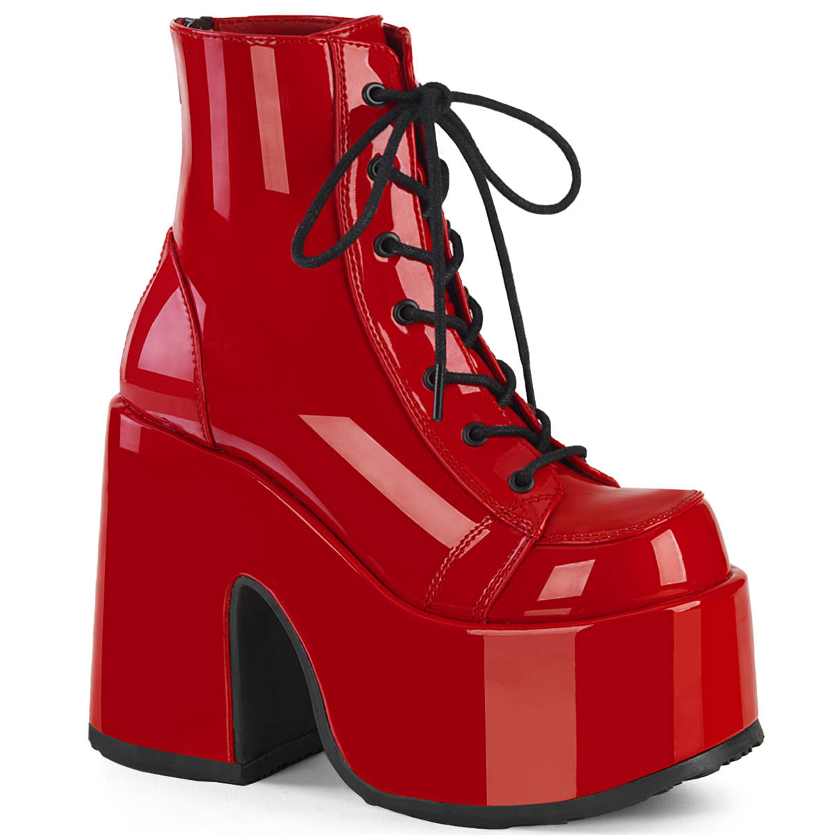 Demonia Camel-203 Ankle Boots - Red Red / 11