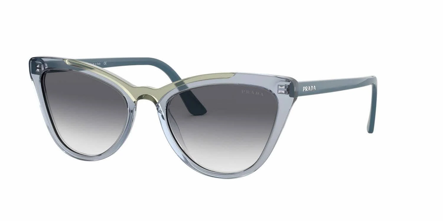 Prada PR01VS Sunglasses - Transp Azure/Transp Green (3253B2)