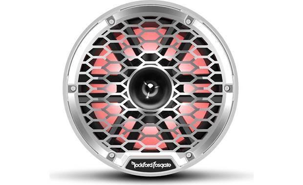 Rockford Fosgate M2-8H Color-Optix Marine Speakers with Horn Tweeter (White)