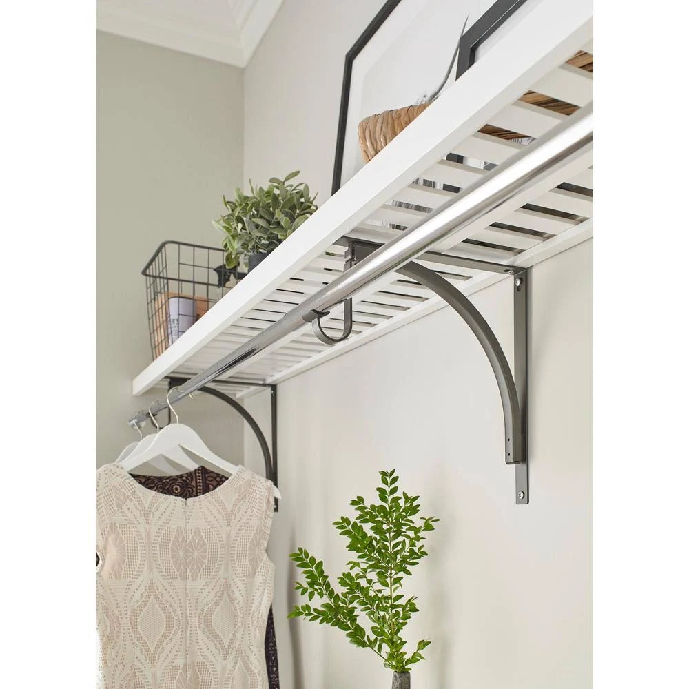 ClosetMaid White Ventilated Shelf Kit 96 in. W x 12 in. D