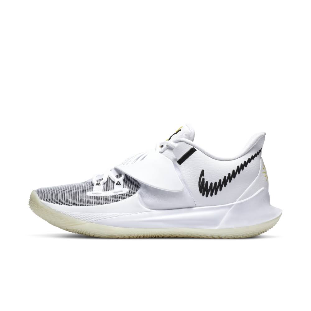 Nike Kyrie Low 3 - Mens Basketball Shoes - White/Black, Size 10.5