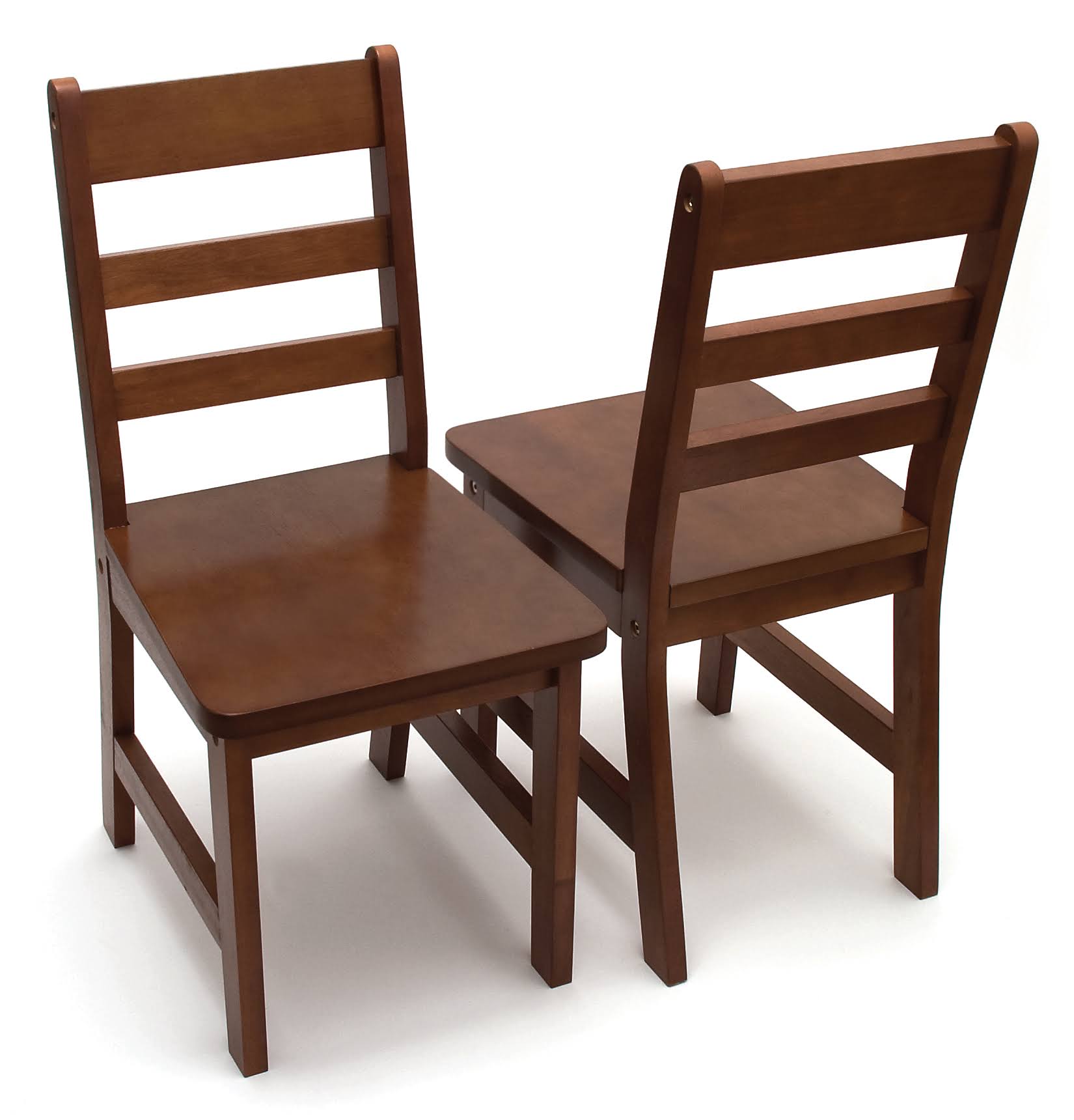Lipper International 523-4WN Child&s Chairs, Walnut, Set of 2