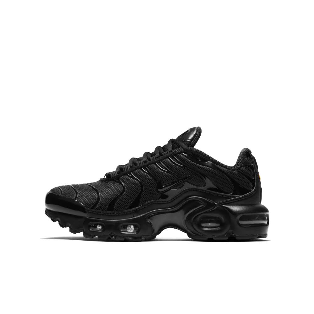 Nike Air Max Plus Big Kids& Shoes in Black, Size: 5.5Y | CD0609-001