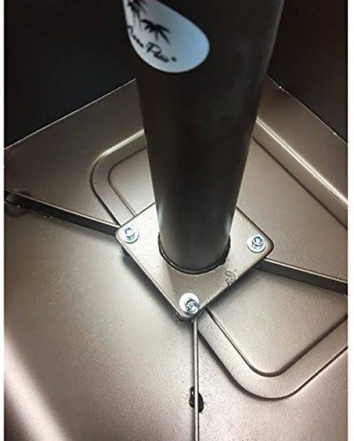 Abba Patio 30lb. Stainless Steel Square Umbrella Planter Base with Wheels