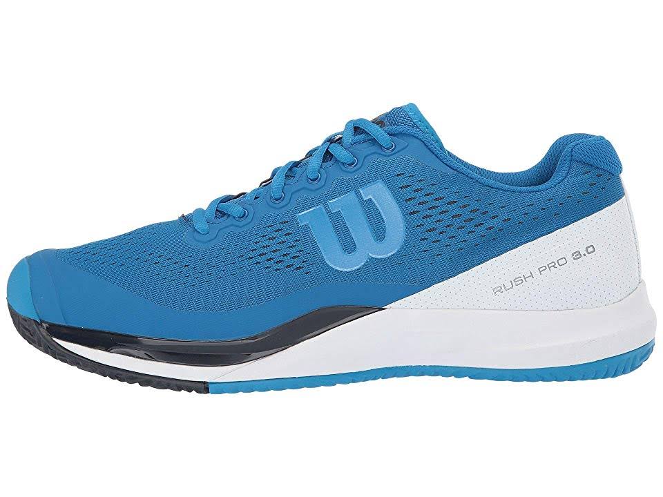Wilson Men's Rush Pro 3.0 Tennis Shoes (Imperial Blue/White/Brilliant Blue)