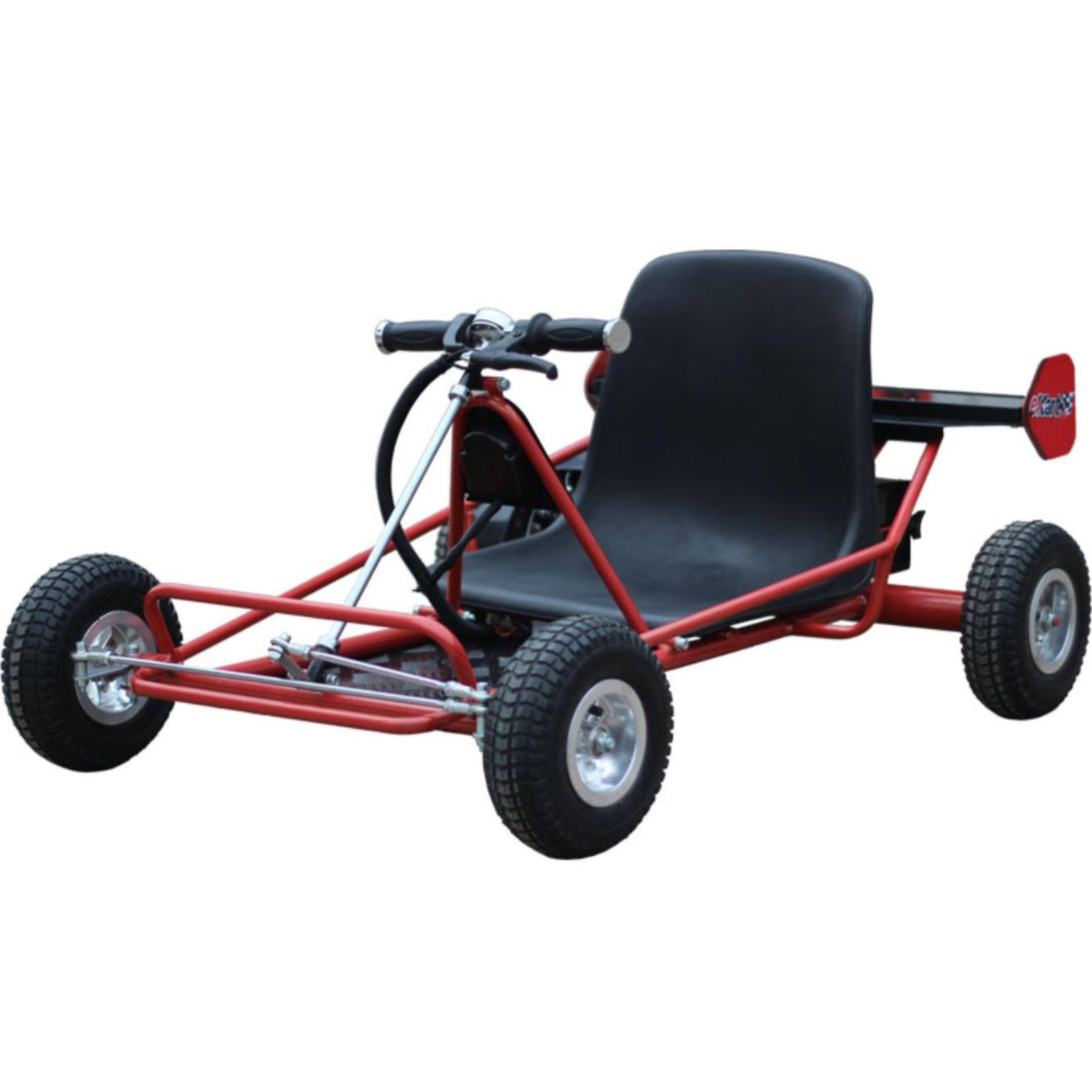 MotoTec Solar Electric 24V Go Kart - Red