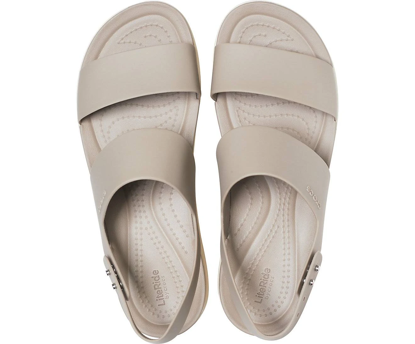 Crocs Brooklyn Low Wedge Women's Wedge Shoes Mushroom/Stucco : 10 M