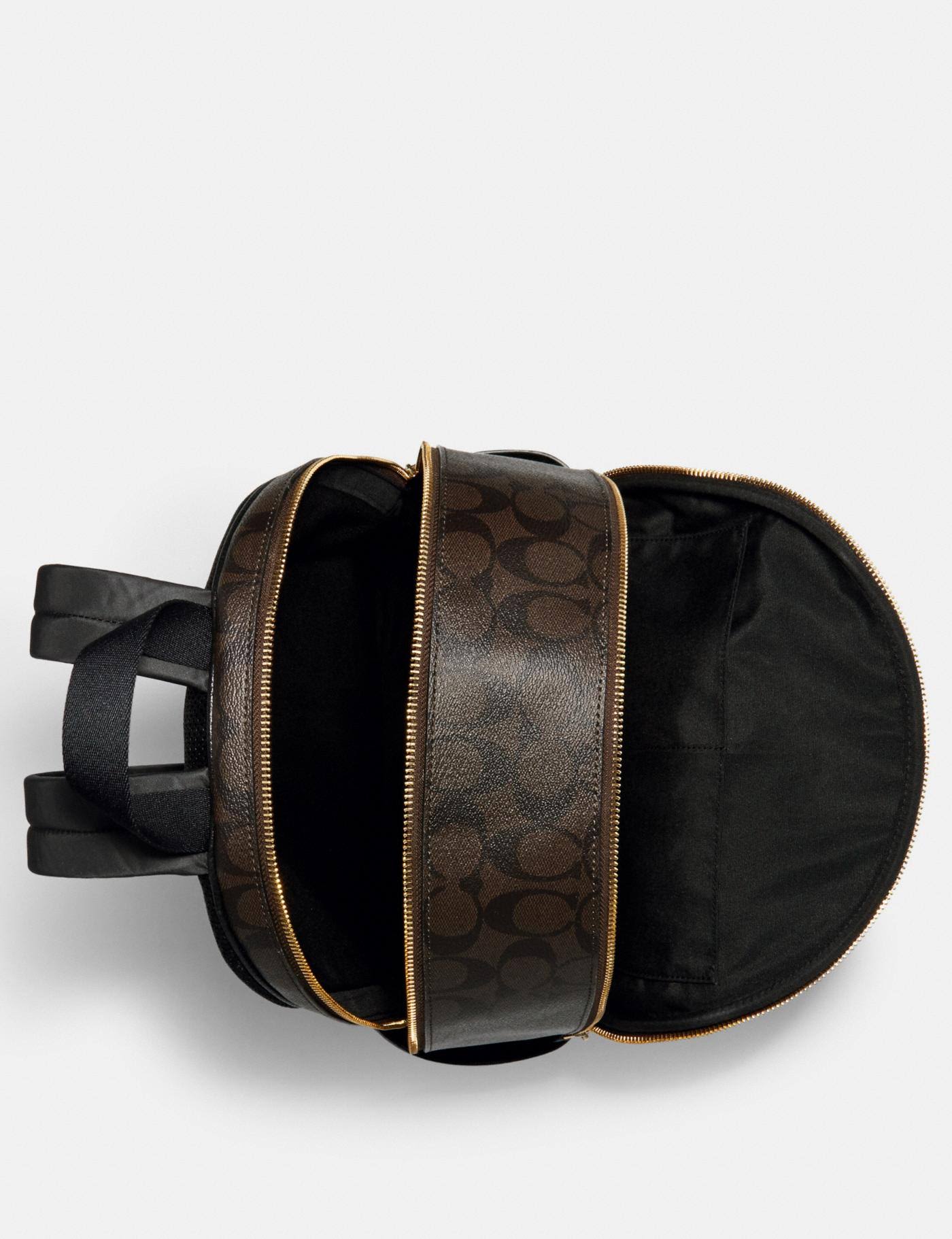 Coach Women's Large Court Backpack in Signature Canvas - Im/Brown Black