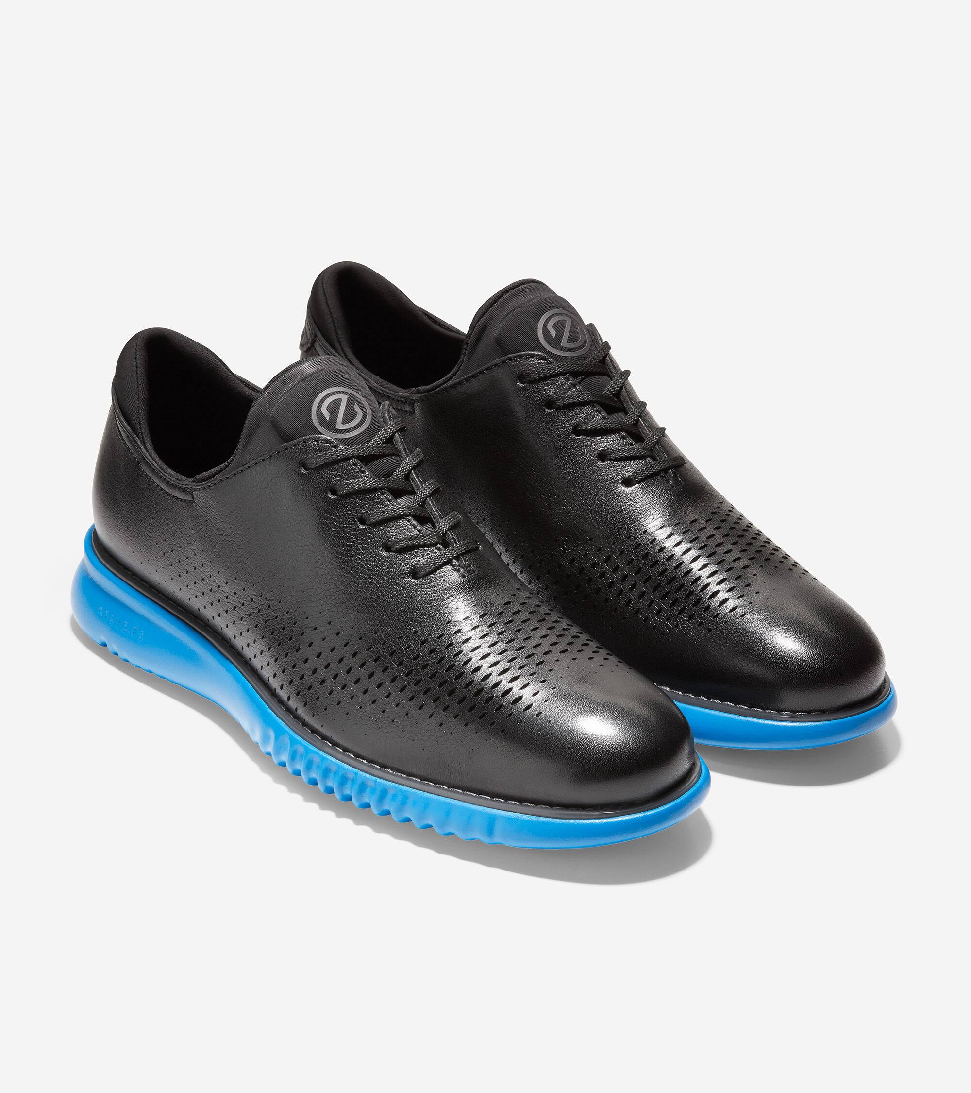 Cole Haan 2.ZER?GRAND Lined Laser Wingtip Oxford - Black - Oxfords