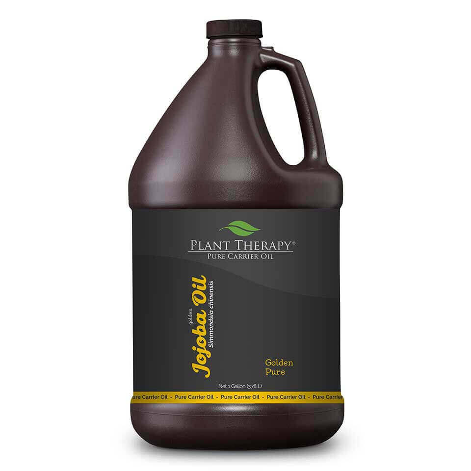 Plant Therapy Jojoba Golden Carrier Oil. A Base Oil for Aromatherapy, Essential Oil or Massage use. 1 gal.