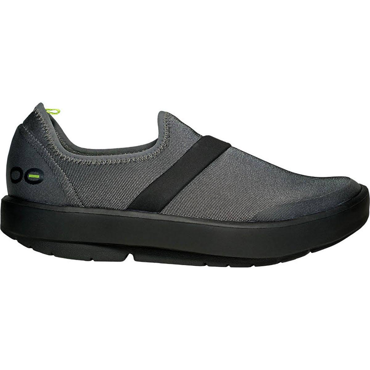 OOFOS Women&s OOmg Fibre Low Recovery Shoe Size 5 in Black Grey (Final Sale)