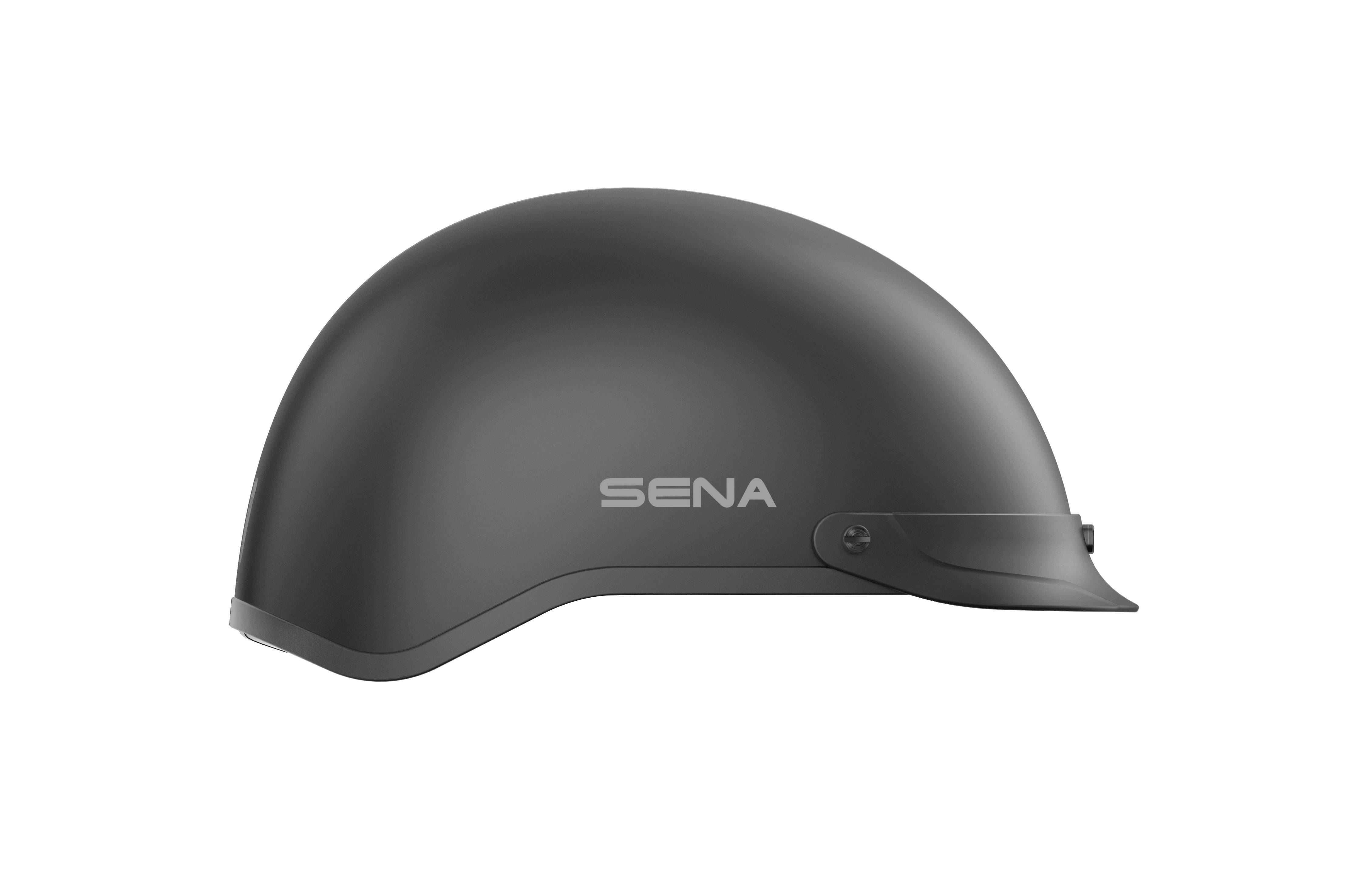 Sena Cavalry Matte Black Bluetooth Half Helmet
