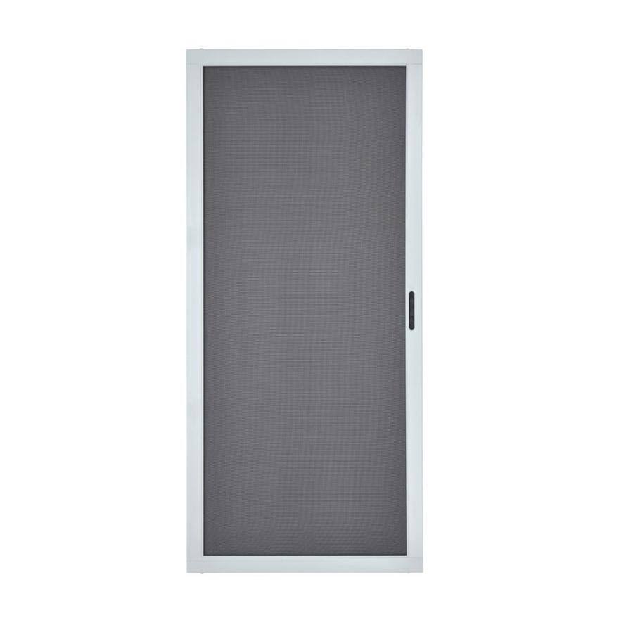 Grisham White Aluminum Frame Sliding Patio Screen Door 36-In x 80-in SCRHDA36WHT