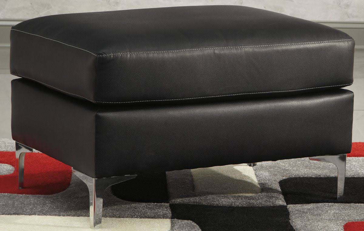 Signature Design by Ashley Tensas Black Ottoman