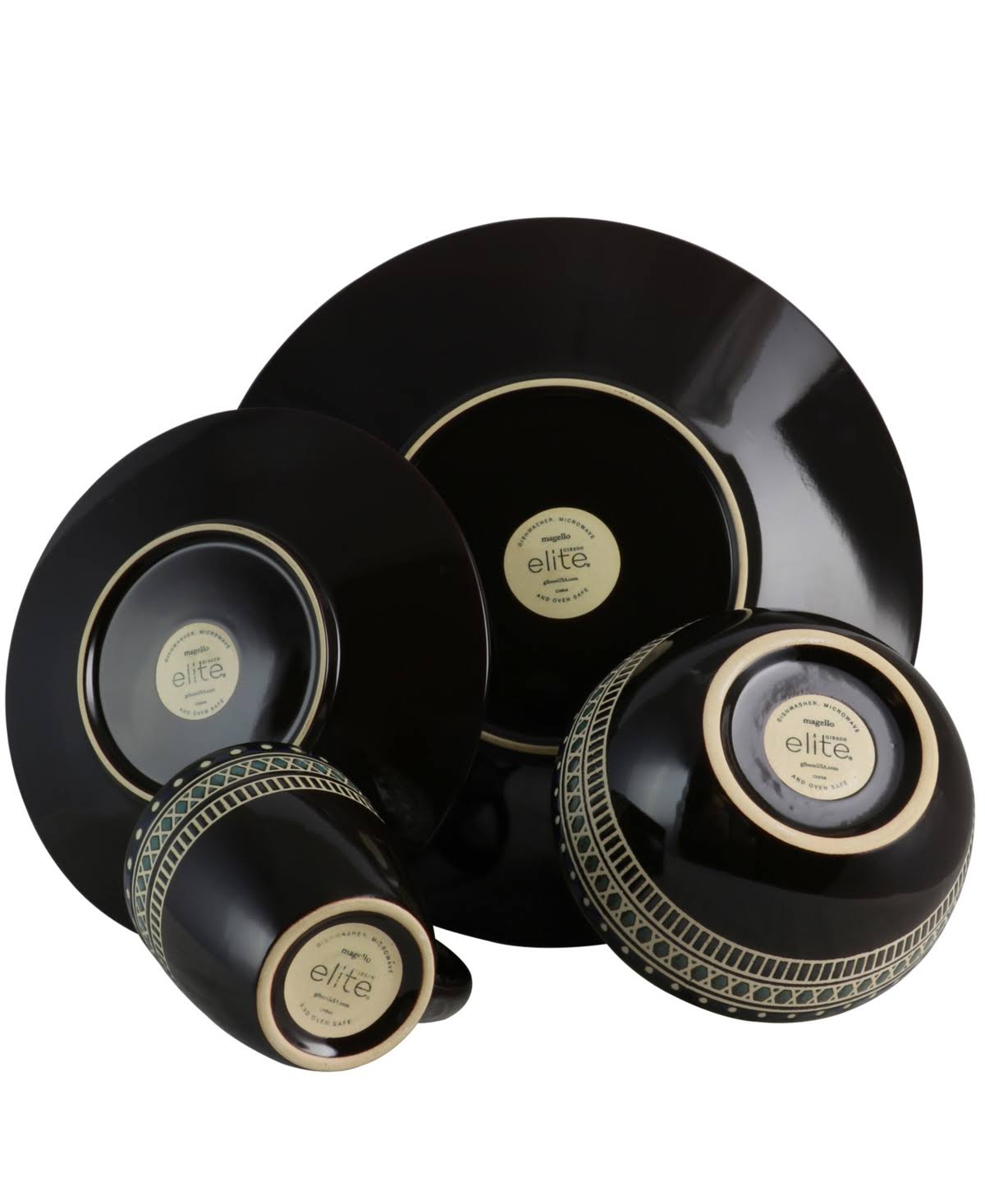 Gibson Elite Althea 16 Piece Stoneware Dinnerware Set