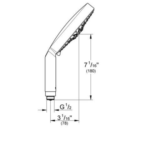 Grohe Rainshower Cosmopolitan Starlight Chrome Shower Head 27085000
