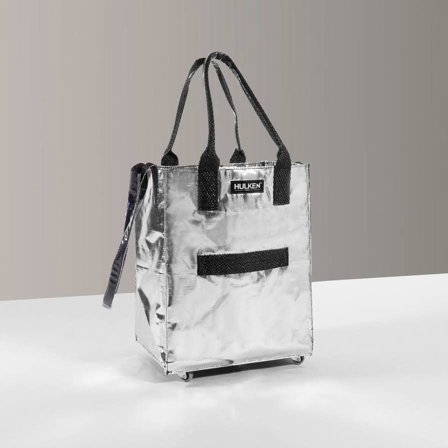 HULKEN Bag on Wheels - Silver, Medium