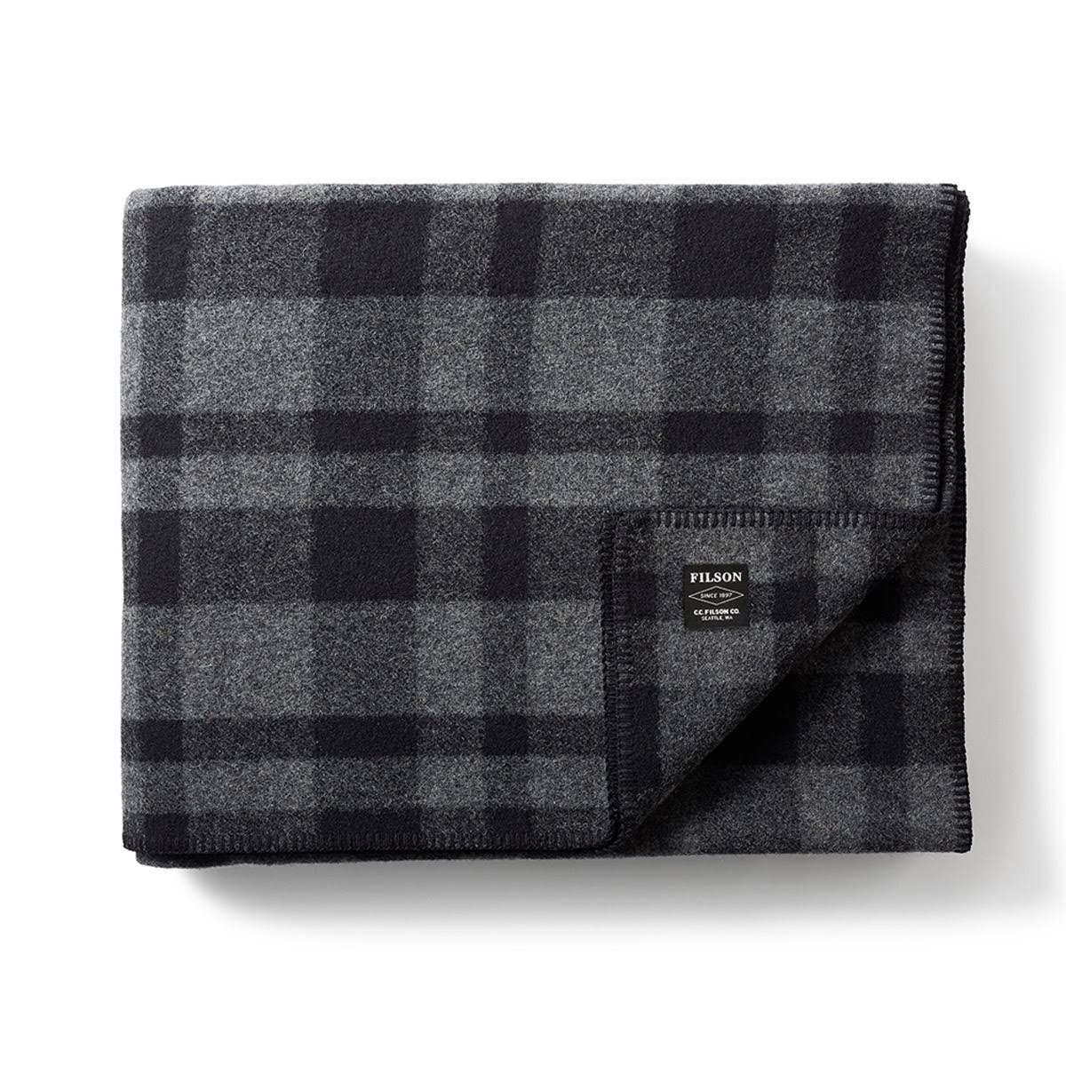 Filson Mackinaw Wool Blanket | Gray Black