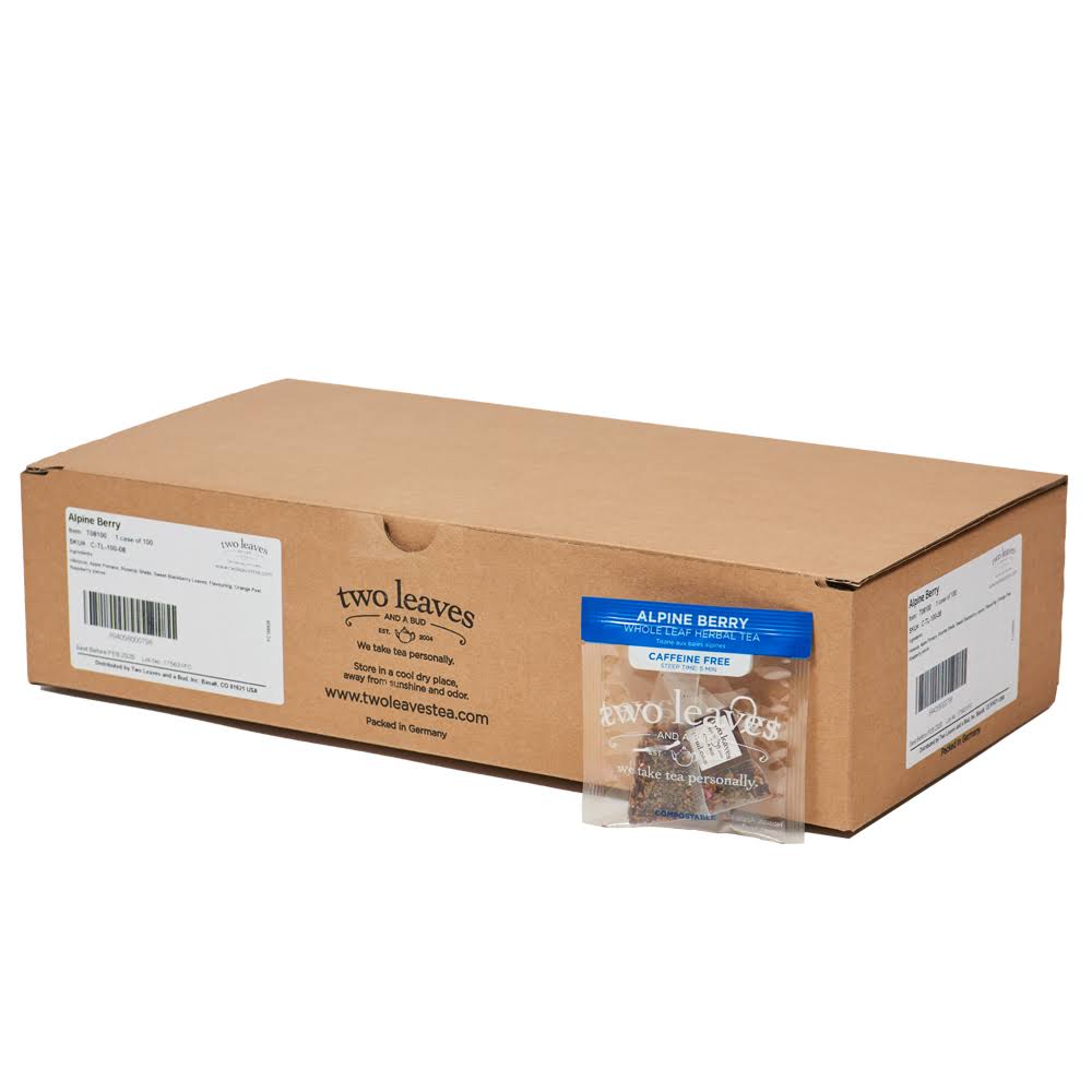 Two Leaves Tea Company Herbal Tea, Alpine Berry - 100 count