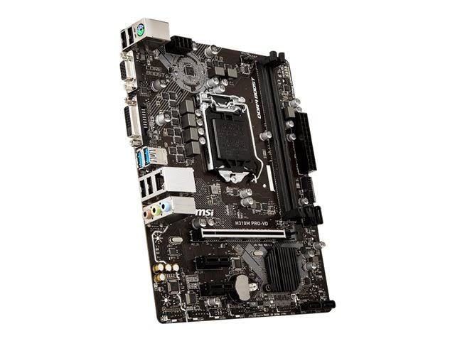 MSI H310M Pro-VDH PLUS with Intel H310 Motherboard - LGA1151 Socket