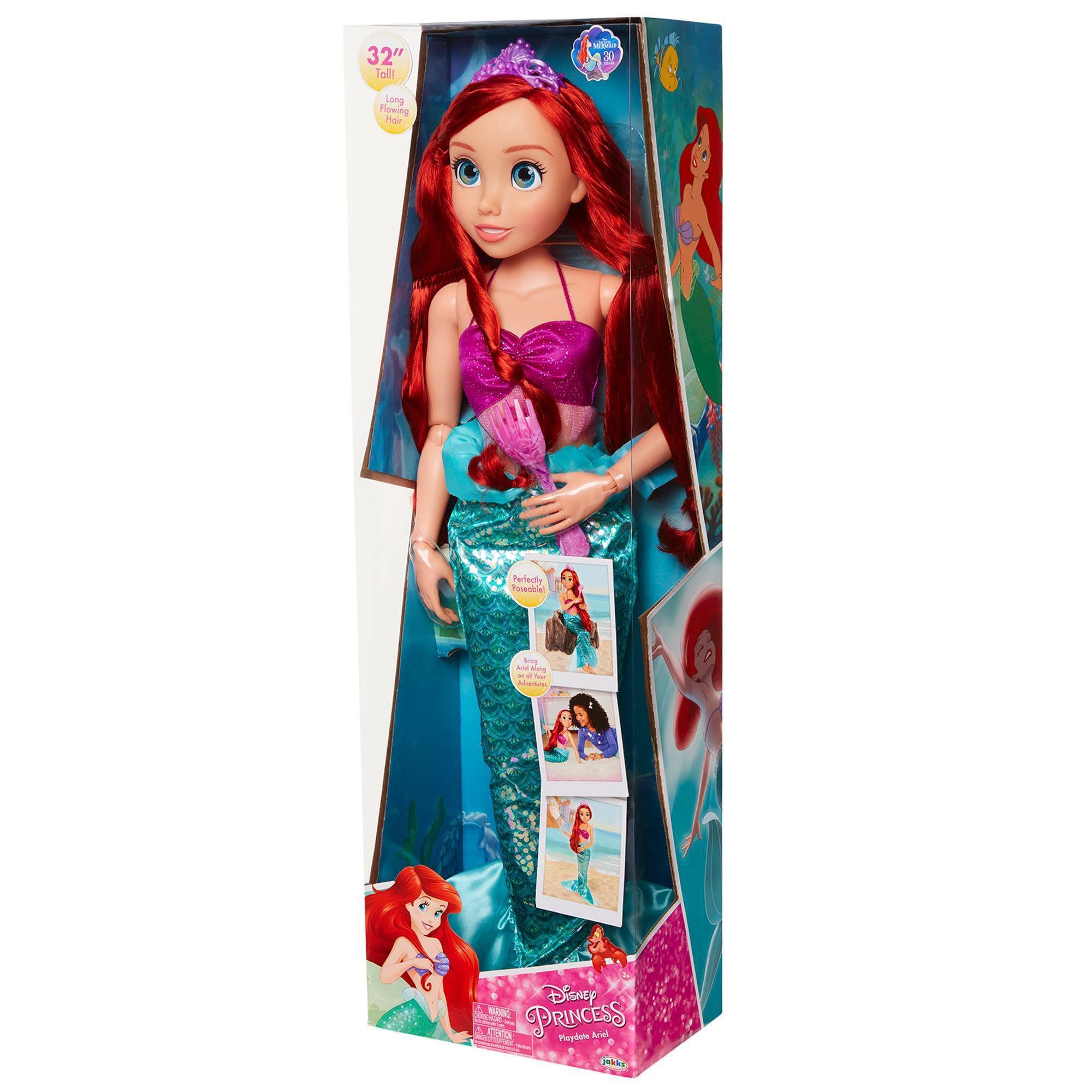 Disney Princess Little Mermaid Ariel 32-Inch Playdate Doll
