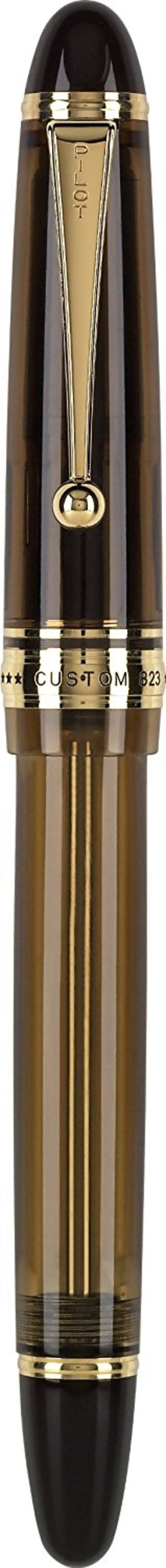 Pilot Custom 823 Amber Fountain Pen - Fine